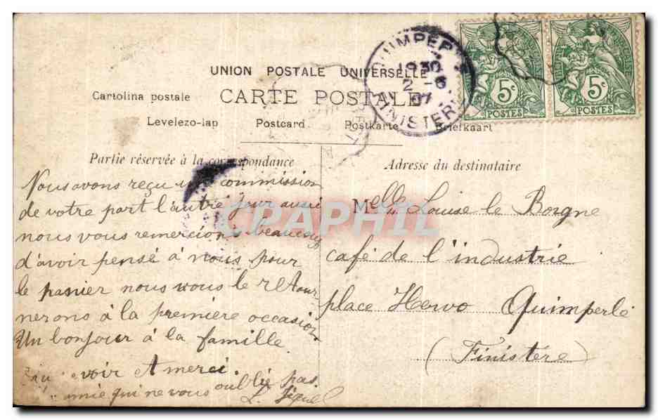 CPA Fantaisie Enfant  — Rückseite