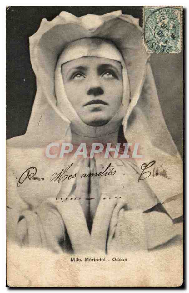 CPA Fantaisie Femme Mlle Merindol Odean Theatre