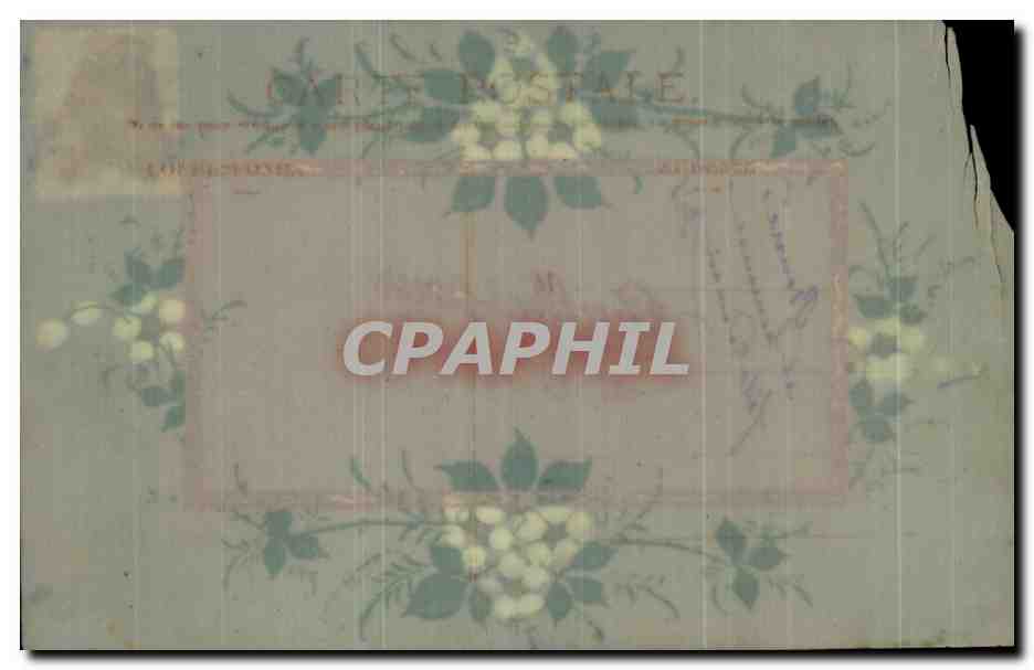 CPA Fantaisie Fleurs — Verso
