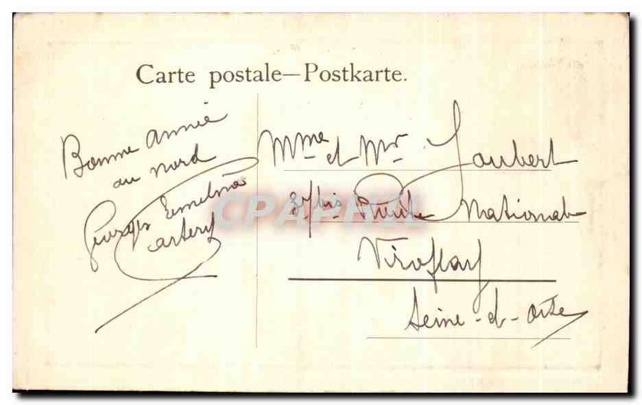 CPA Fantaisie Femmes Roses de Noel  — Verso