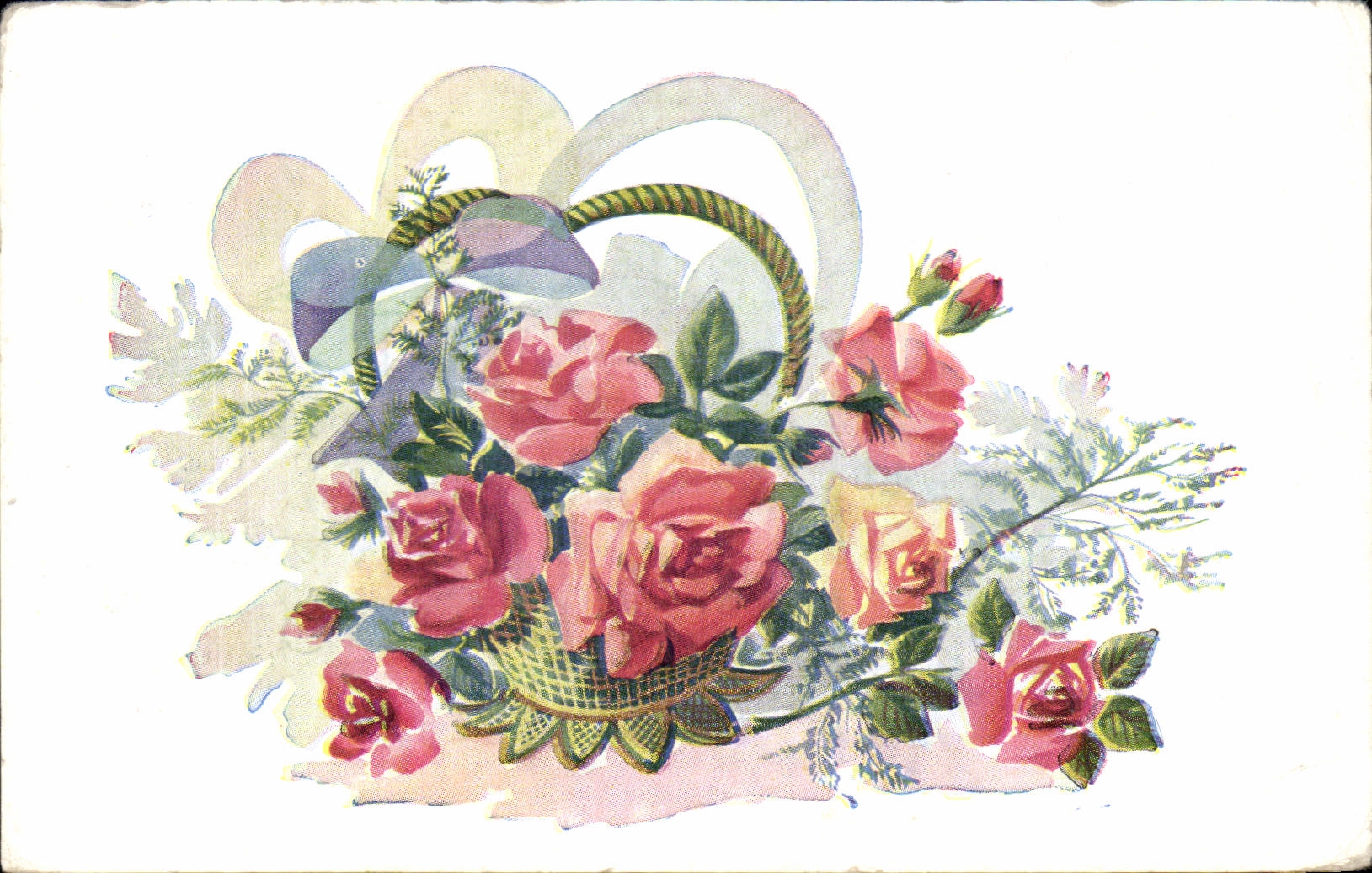 CPA Fantaisie Fleurs