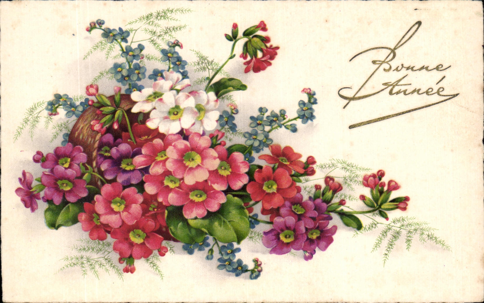 CPA Fantaisie Fleurs 