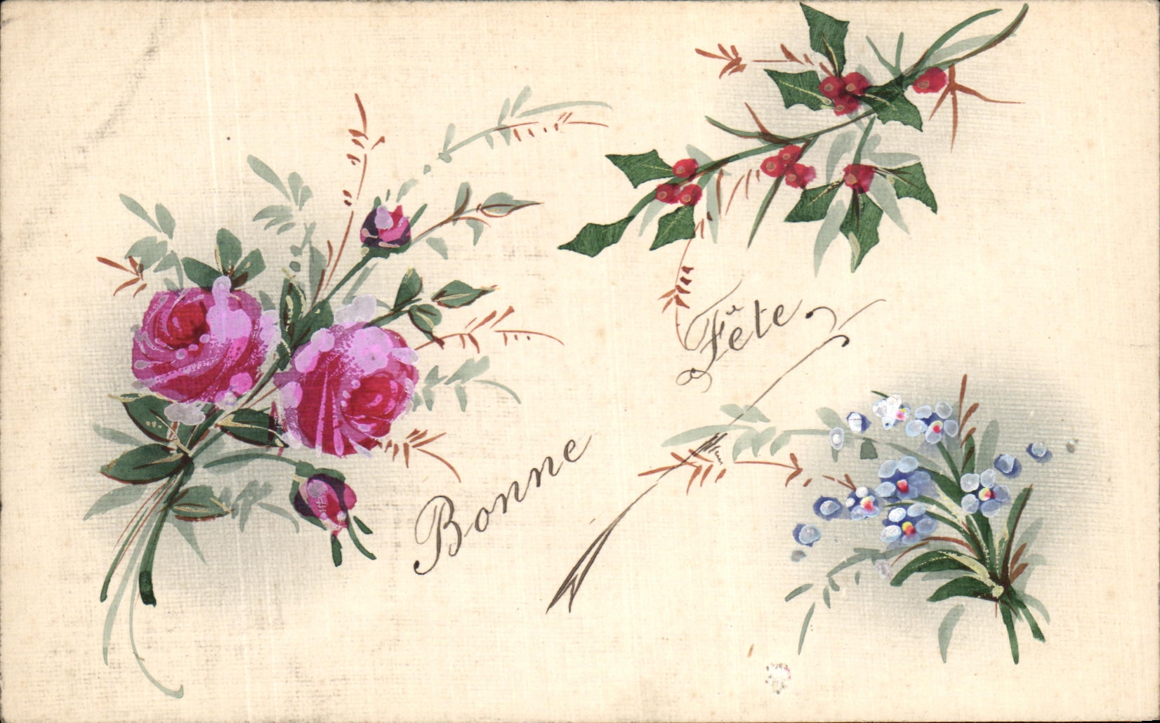 CPA Fantaisie Fleurs 