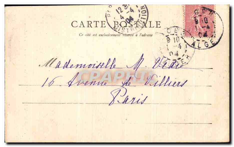 CPA Fantaisie Femme Roses tremieres Tremolieres  — Rückseite