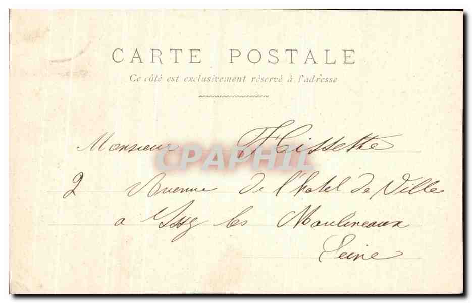CPA Fantaisie Femme La nuit de Noel La prisonniere  — Rückseite