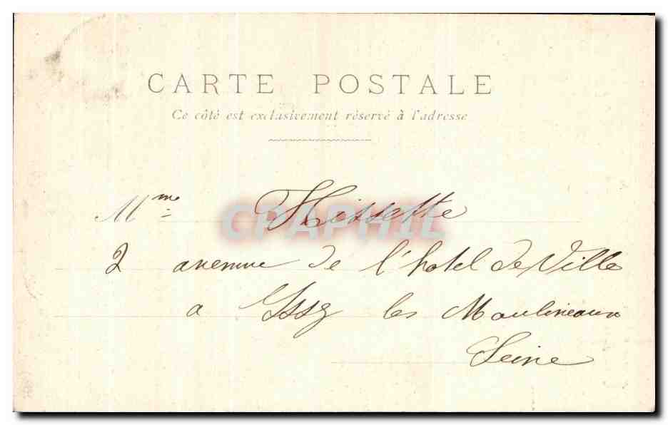 CPA Fantaisie Femme en prison — Rückseite