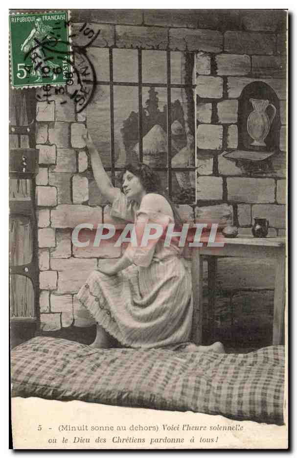 CPA Fantaisie Femme en prison