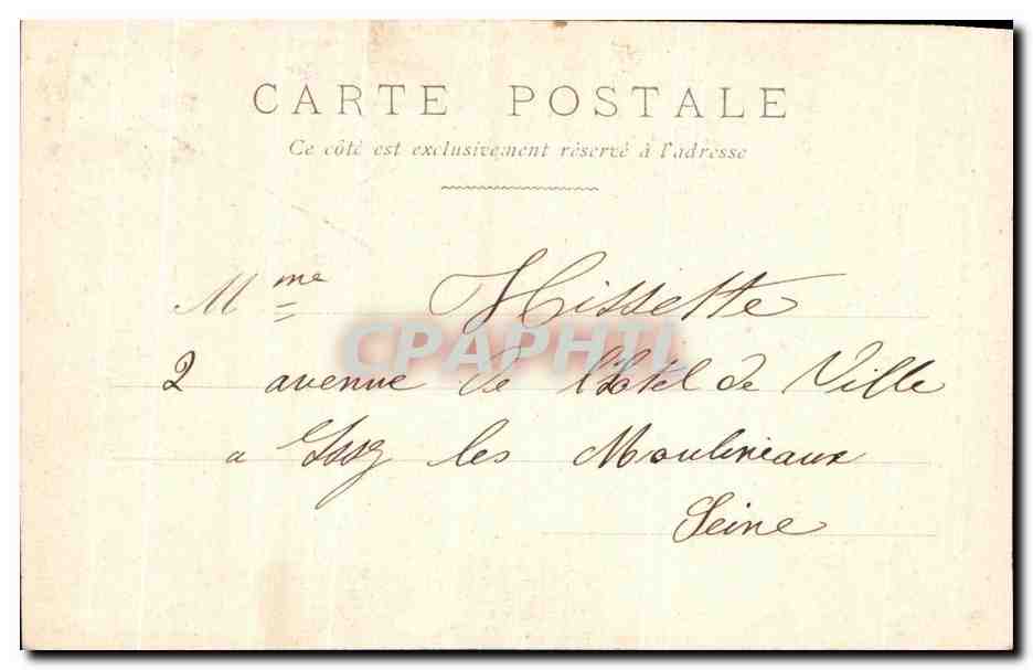 CPA Fantaisie Femme en prison — Rückseite