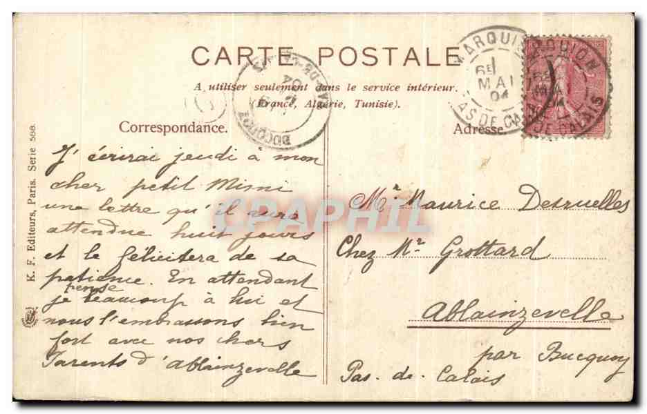 CPA Fantaisie Paysans Millet  — Verso