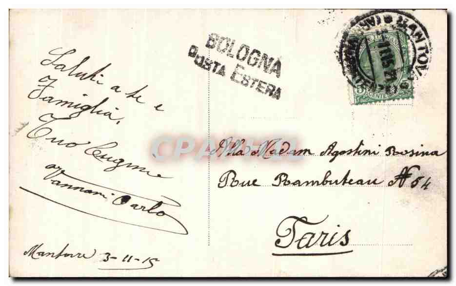 CPA Fantaisie Femme  — Rückseite