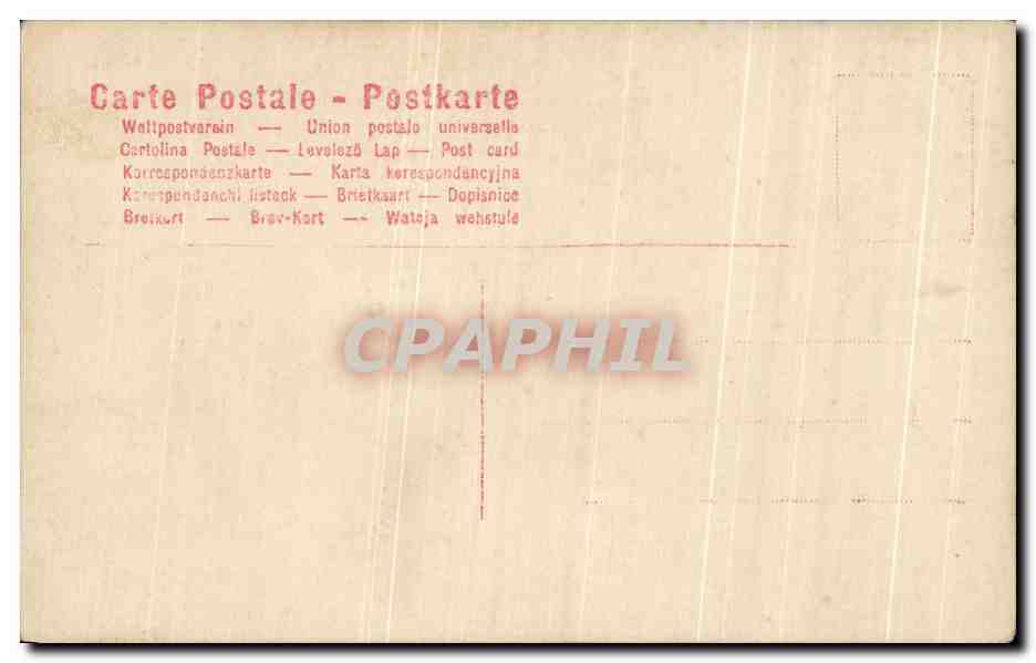 CPA Fantaisie Femme  — Rückseite