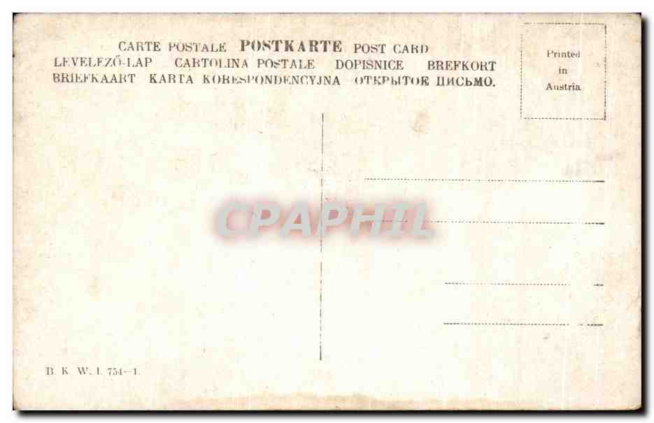CPA Fantaisie Femme  — Rückseite
