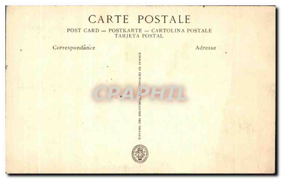 CPA Bibliotheque Nationale L'effet de la peur  — Verso