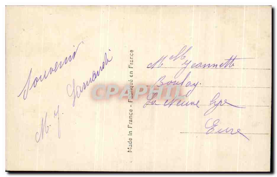 CPA Fantaisie Enfant et grand pere — Rückseite