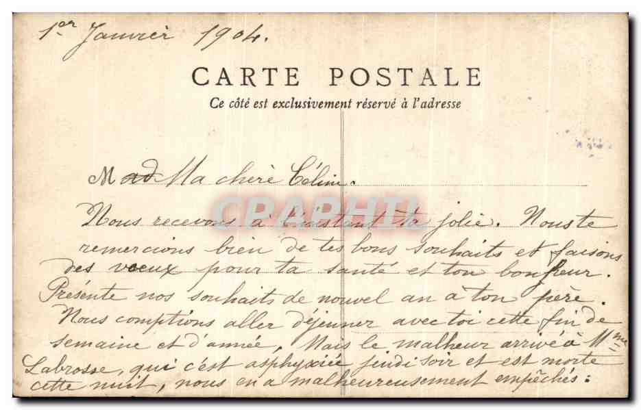 CPA Fantaisie Enfant  — Verso