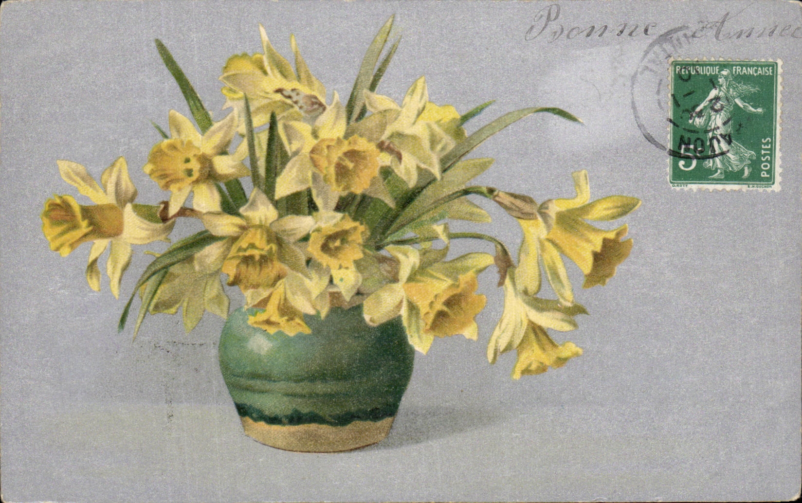 CPA Fantaisie Fleurs 