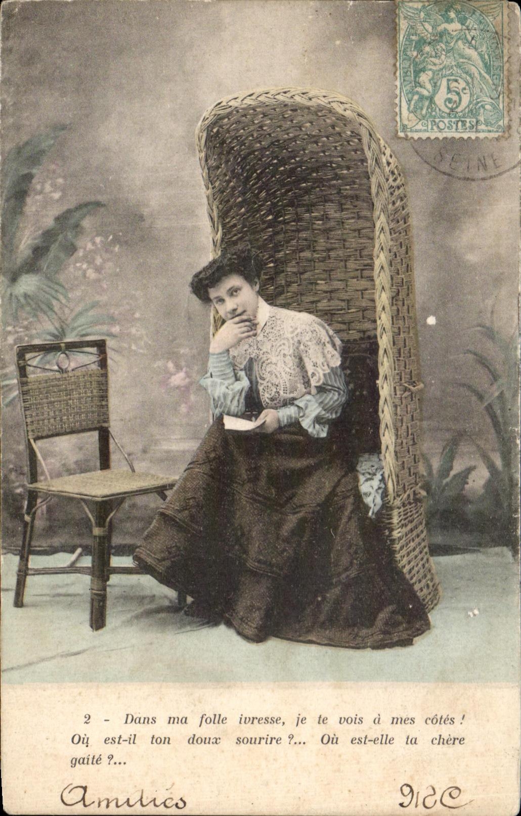 CPA Fantaisie Femme 