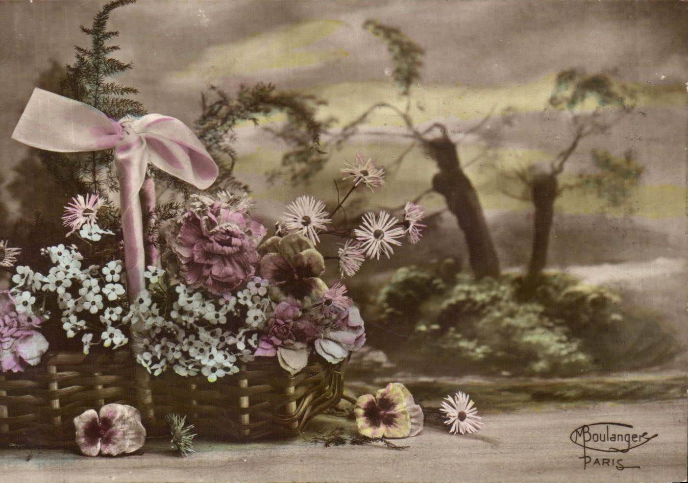 CPA Fantaisie Fleurs 