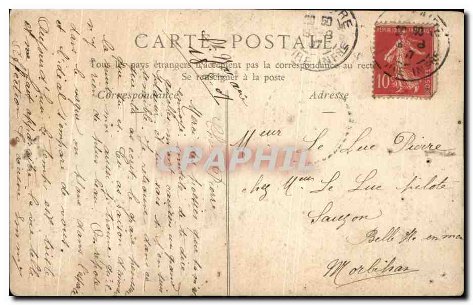 CPA Fantaisie Femme Gardener — Verso