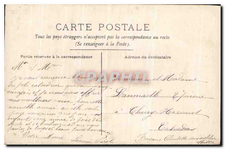 CPA Fantaisie Femme  — Rückseite