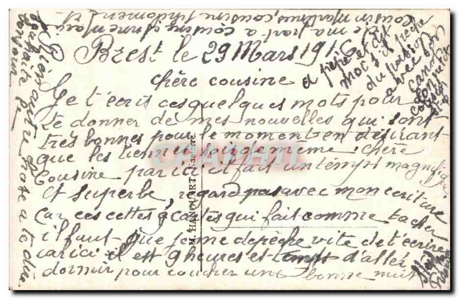 CPA Fantaisie Femme  — Verso