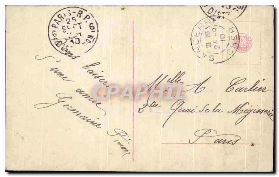 CPA Fantaisie Femme  — Verso