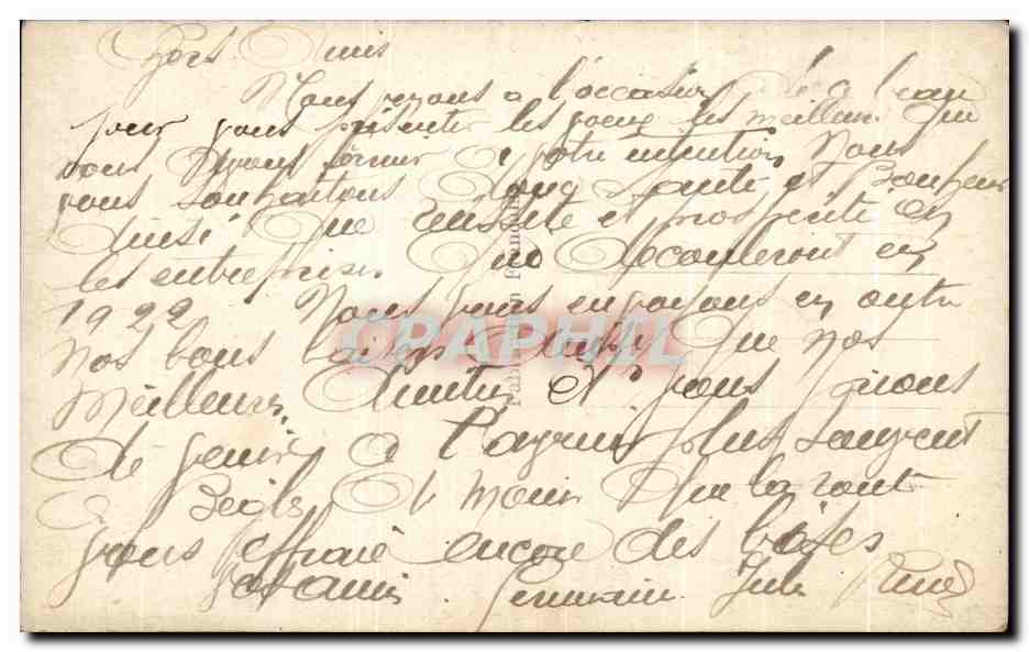 CPA Fantaisie Femme  — Verso