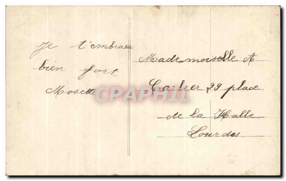 CPA Fantaisie Femme  — Verso