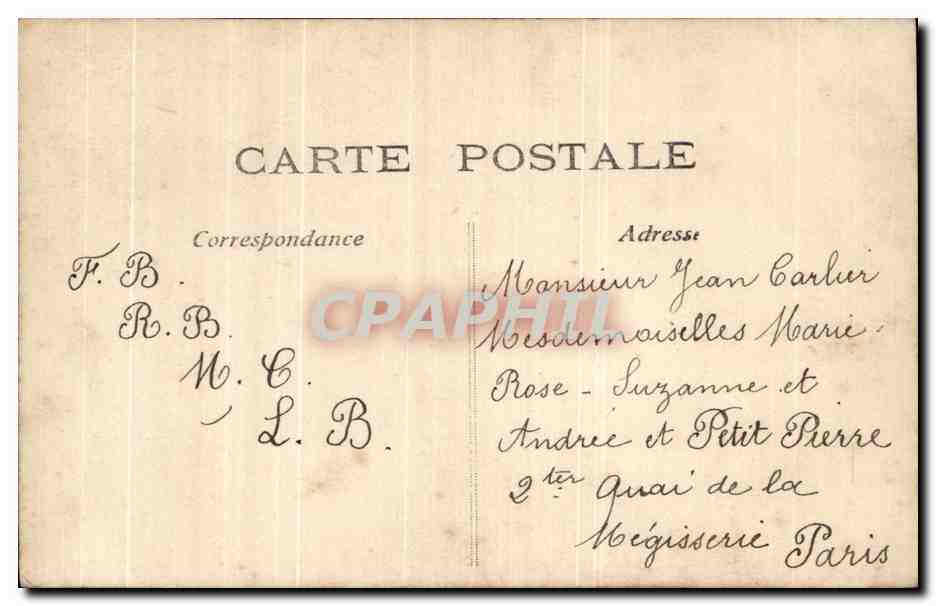 CPA Fantaisie Enfant Poissons  — Verso