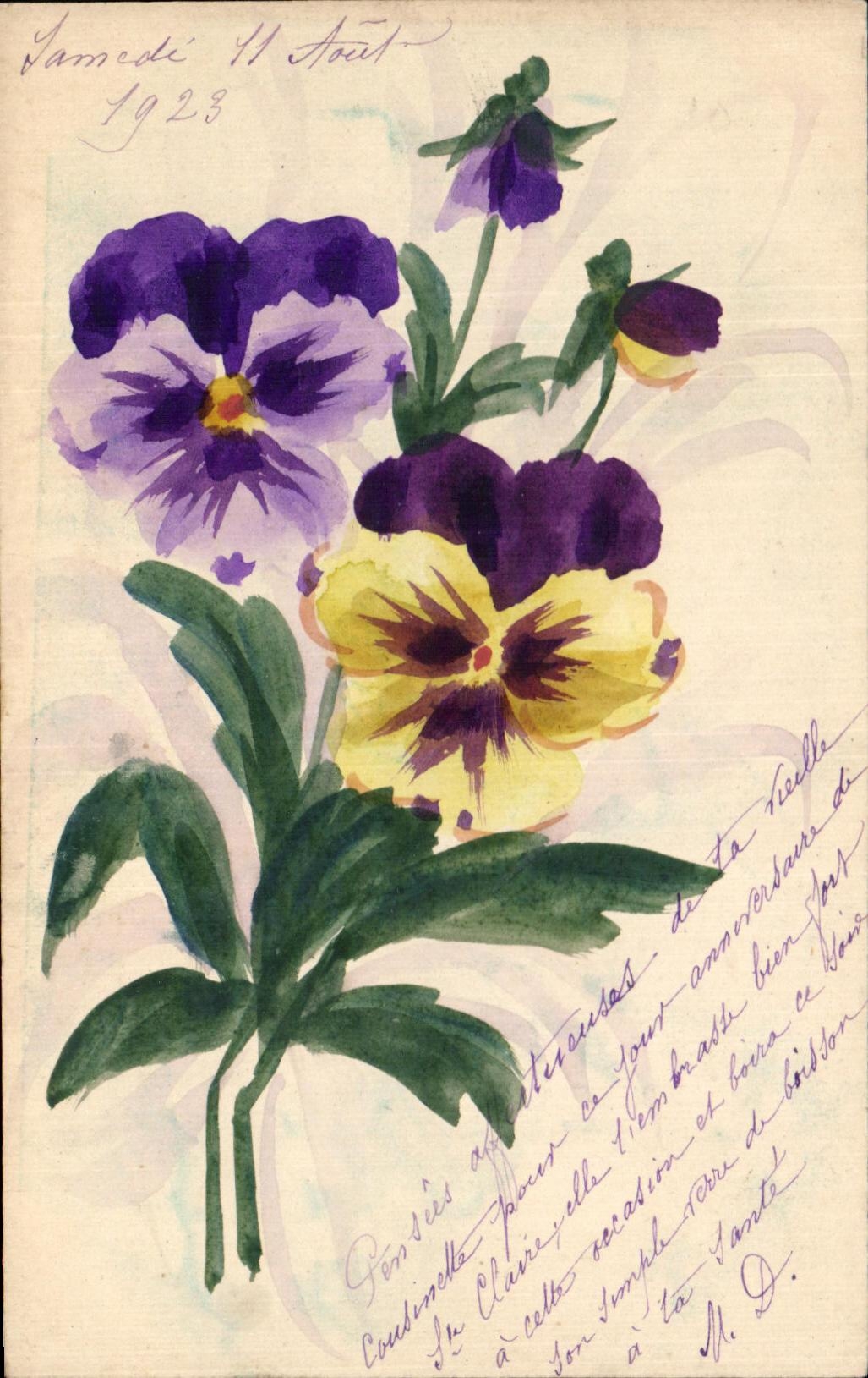 CPA Fantaisie Fleurs 