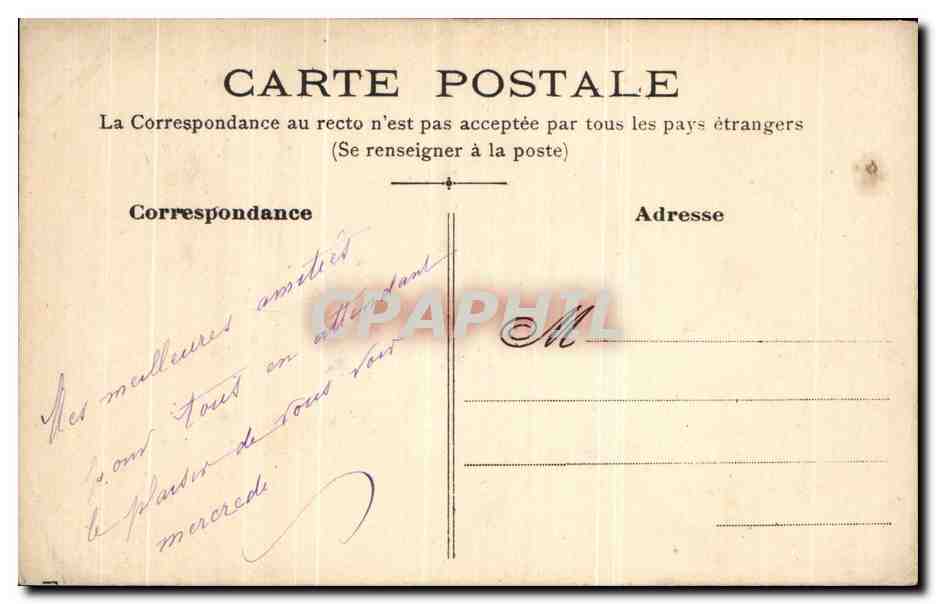 CPA Fantaisie Fleurs  — Verso