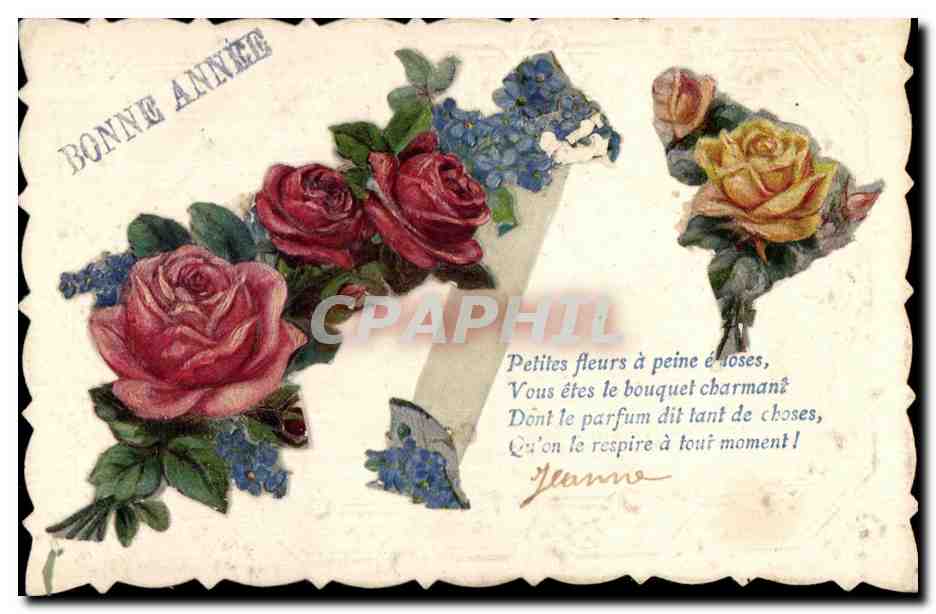 CPA Fantaisie Fleurs