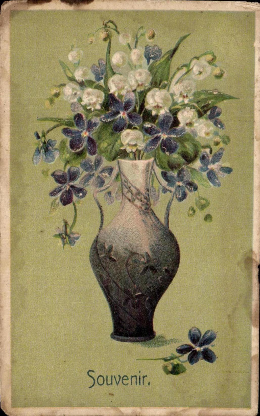 CPA Fantaisie Fleurs 