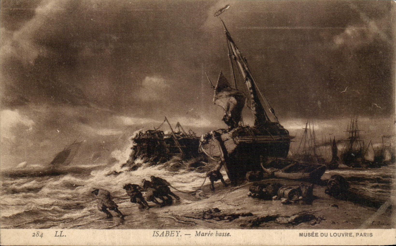 Isabey — Marée basse — Musée du Louvre, Paris
