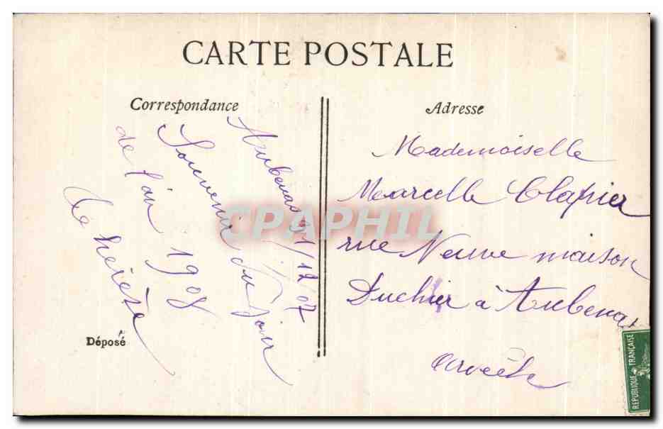 CPA Fantaisie Enfant  — Verso