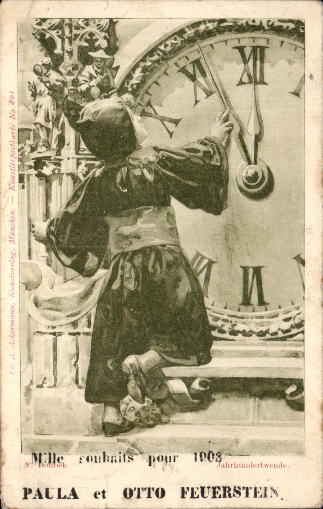 CPA Fantaisie Enfant Moine 