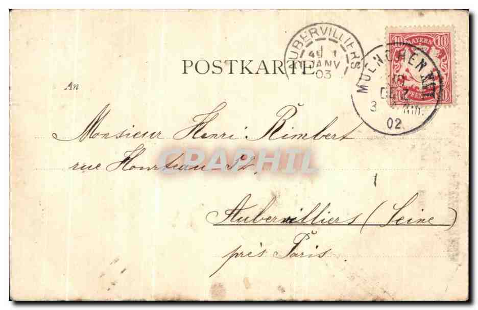 CPA Fantaisie Enfant Moine  — Rückseite