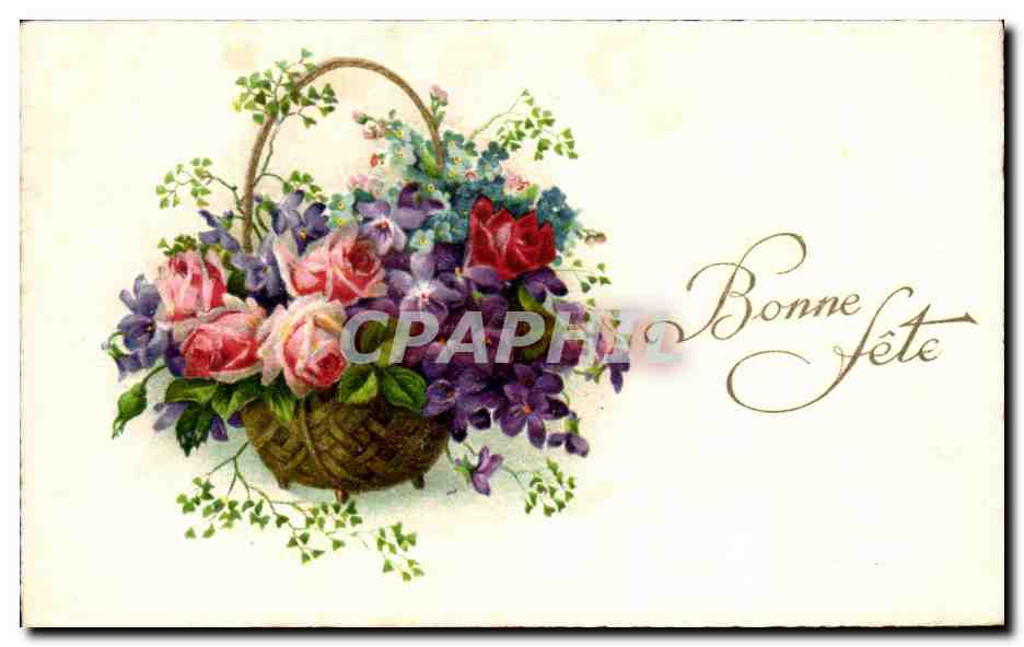 CPA Fantaisie Fleurs 