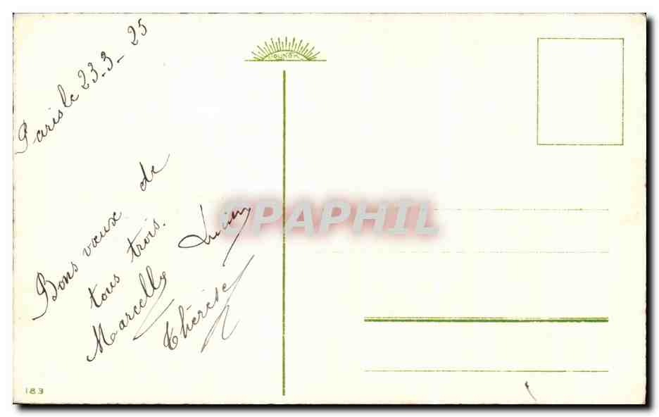 CPA Fantaisie Fleurs  — Verso
