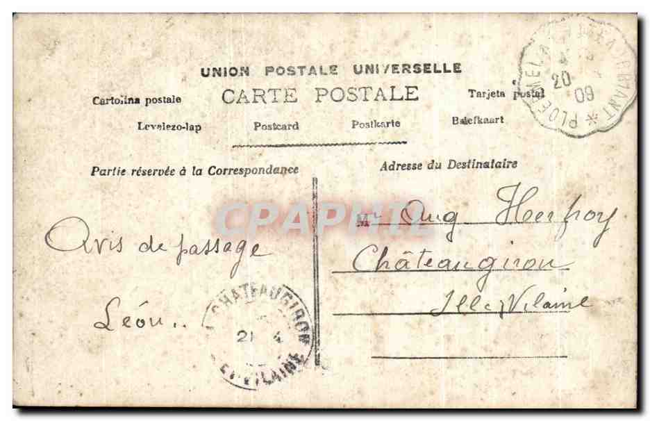 CPA Fantaisie Femme Enfant  — Verso