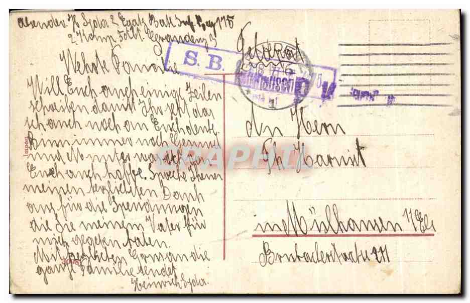 CPA Fantaisie Enfant Biches  — Rückseite