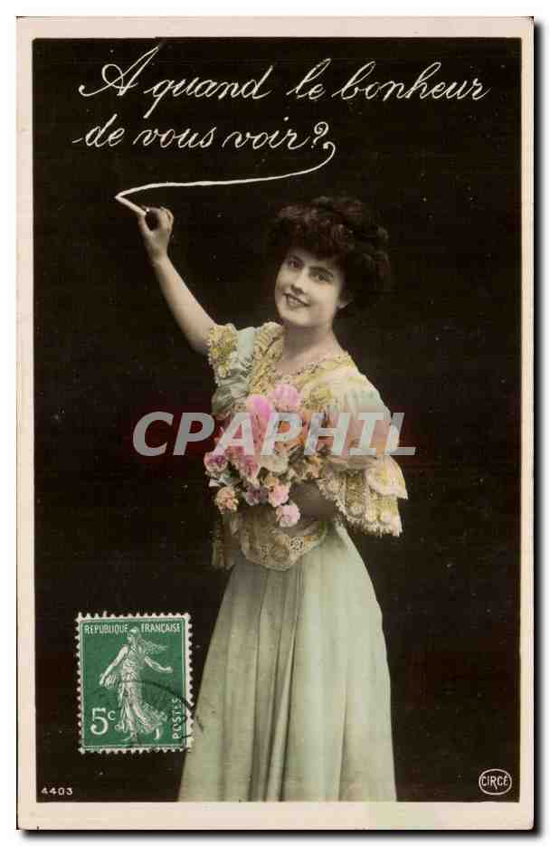 CPA Fantaisie Femme 