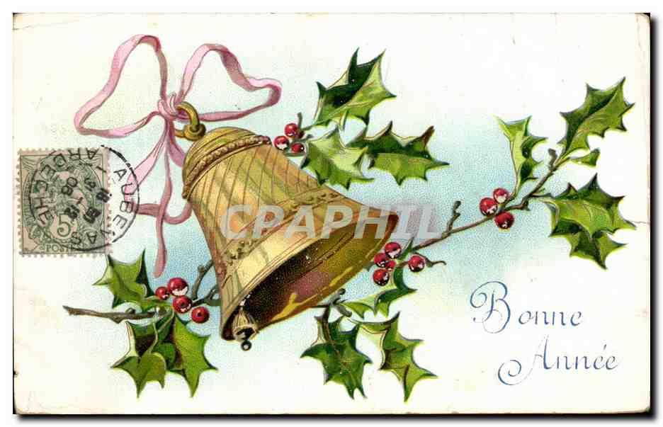 CPA Fantaisie Cloche Bonne annee