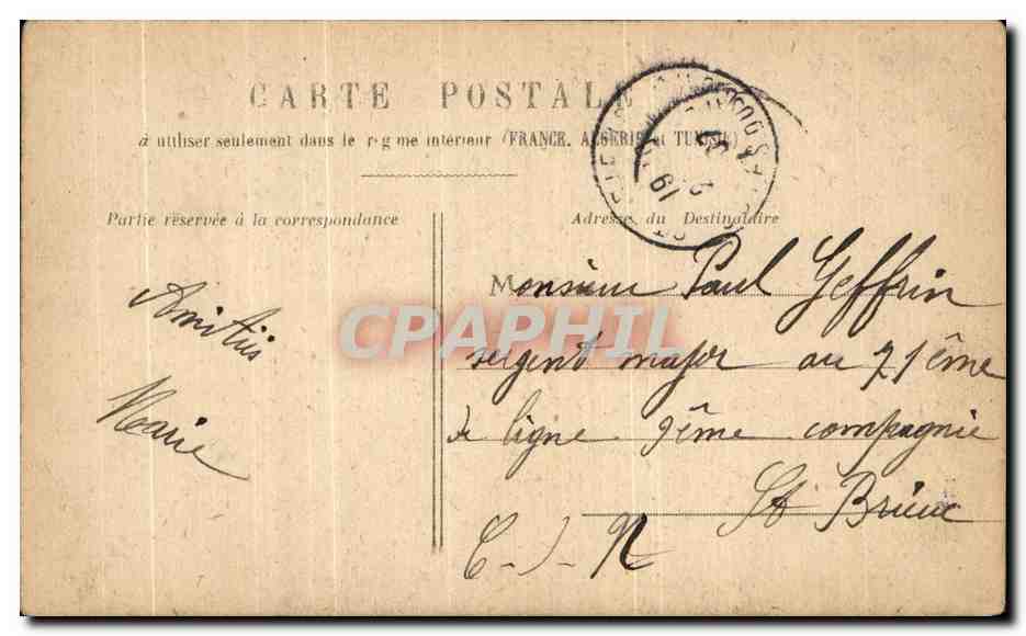 CPA Fantaisie Femme  — Verso