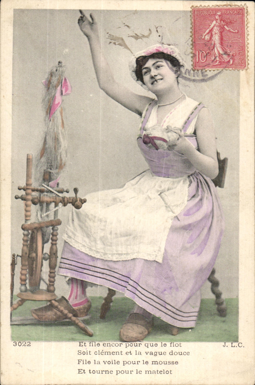 CPA Fantaisie Femme