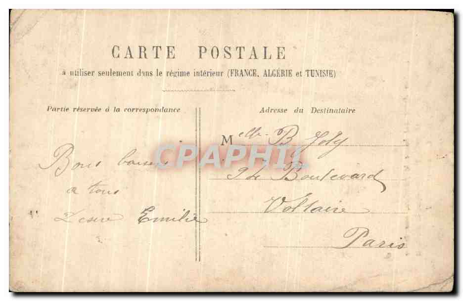 CPA Fantaisie Femme  — Rückseite
