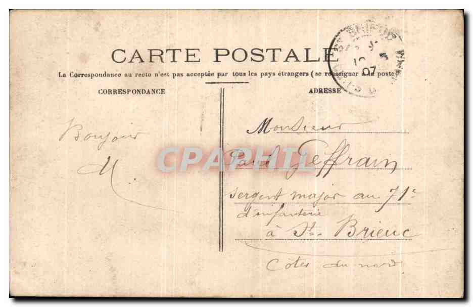 CPA Fantaisie Femme  — Rückseite
