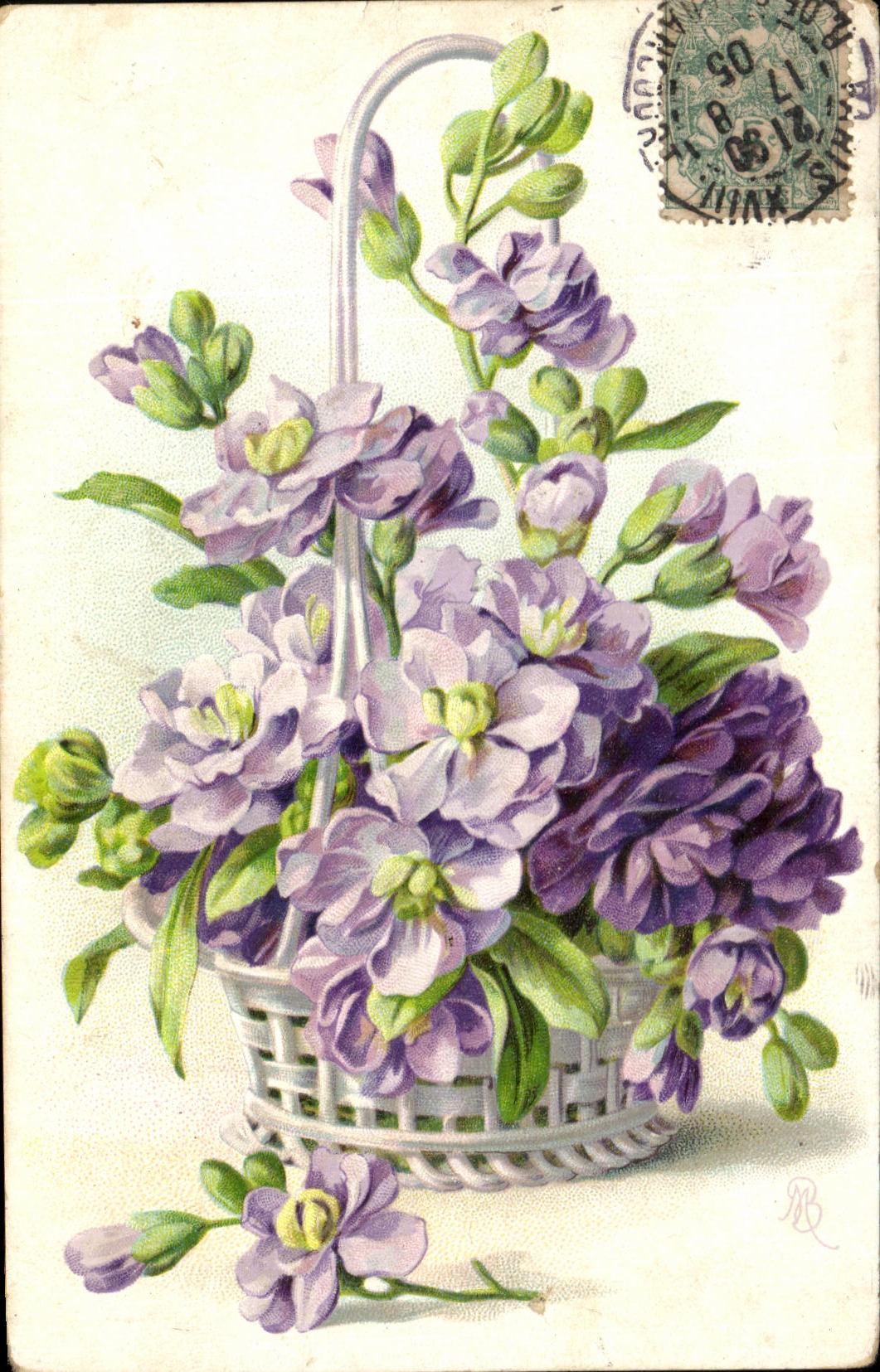 CPA Fantaisie Fleurs