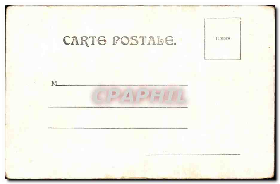 CPA Fantaisie Fleurs  — Verso