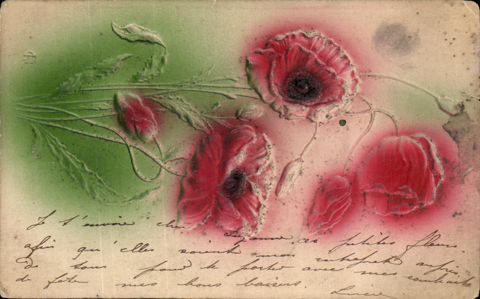 CPA Fantaisie Fleurs 
